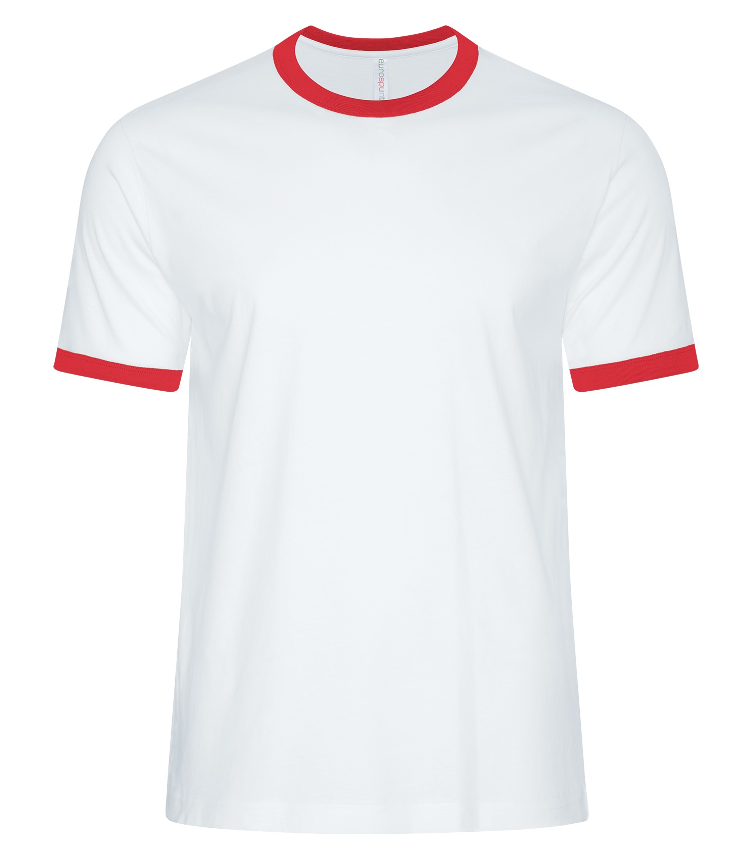 ATCᴹᶜ EuroSpunᴹᴰ ATC™ EUROSPUN® RINGER TEE. ATC9001 White-True Red