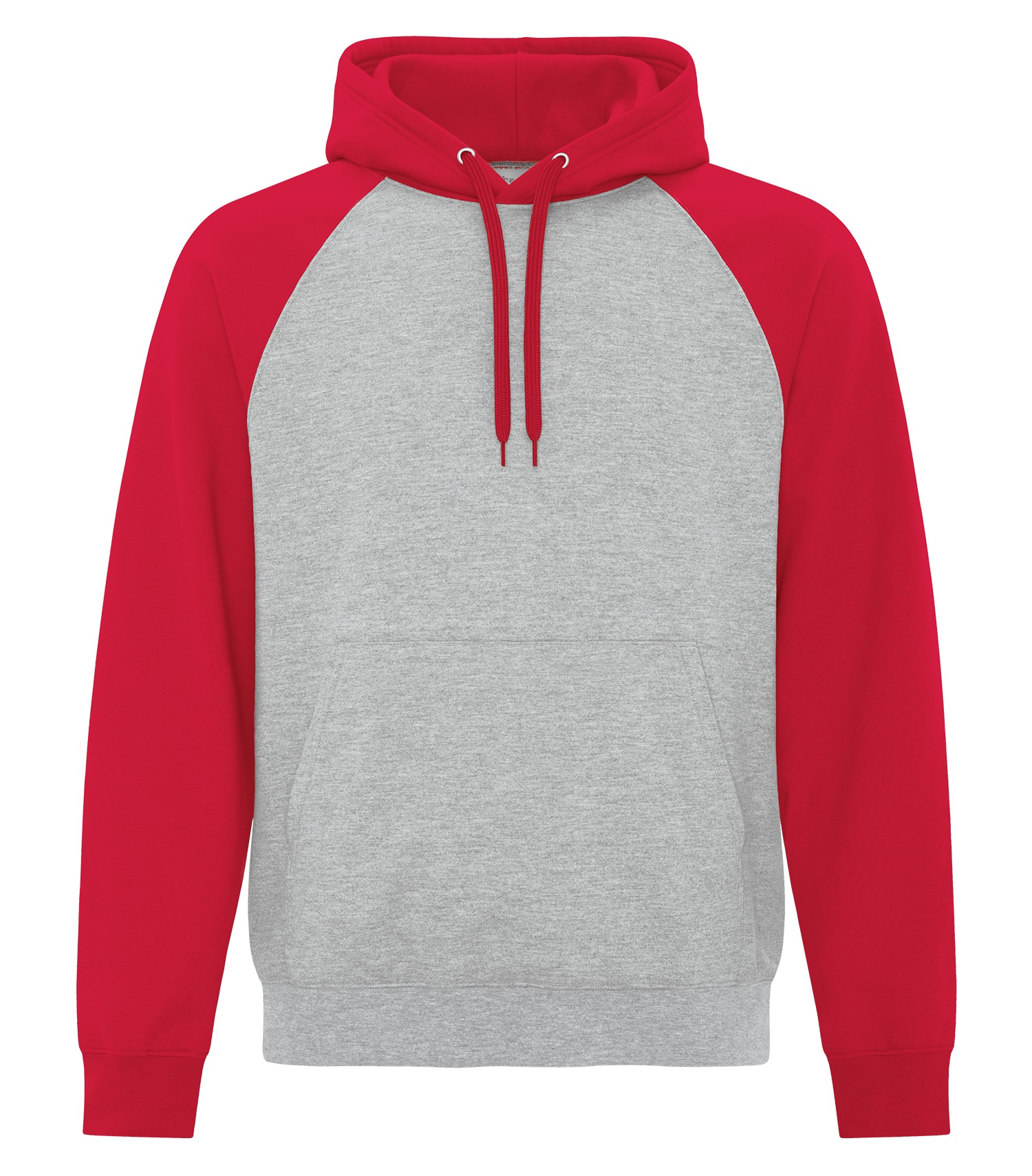 ATCᴹᶜ Everyday Collectionᴹᴰ ATC™ EVERYDAY FLEECE TWO TONE HOODED SWEATSHIRT. ATCF2550 Athletic Heather-Red