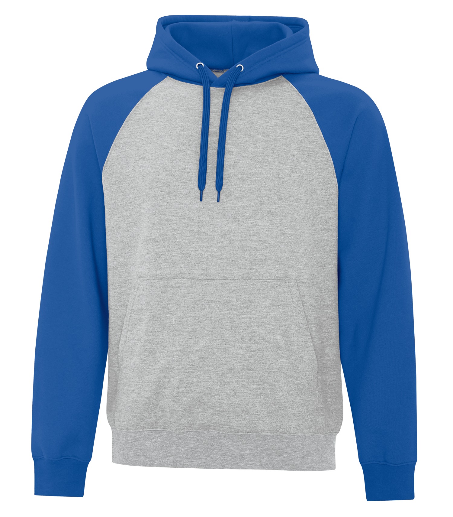 ATCᴹᶜ Everyday Collectionᴹᴰ ATC™ EVERYDAY FLEECE TWO TONE HOODED SWEATSHIRT. ATCF2550 Athletic Heather-Royal