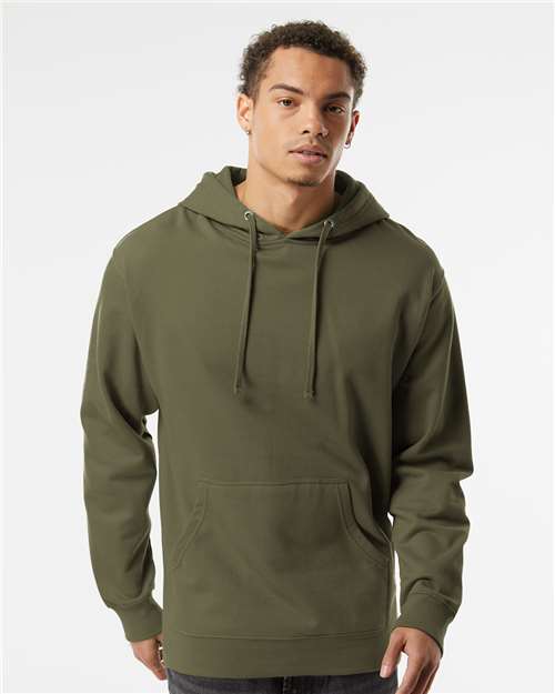 Independent Trading Co. Unisex Midweight Hooded Sweatshirt - SS4500 Army