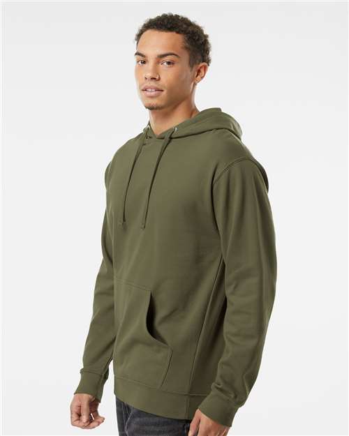 Independent Trading Co. Unisex Midweight Hooded Sweatshirt - SS4500 Army