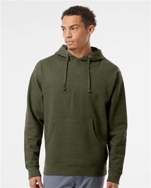Independent Trading Co. Unisex Midweight Hooded Sweatshirt - SS4500 Army Heather