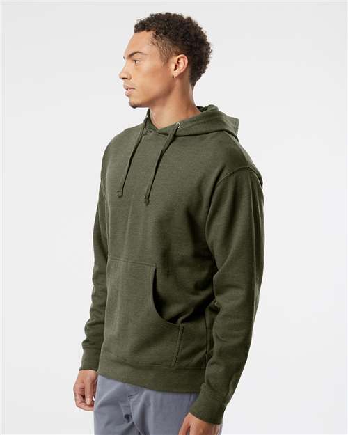 Independent Trading Co. Unisex Midweight Hooded Sweatshirt - SS4500 Army Heather