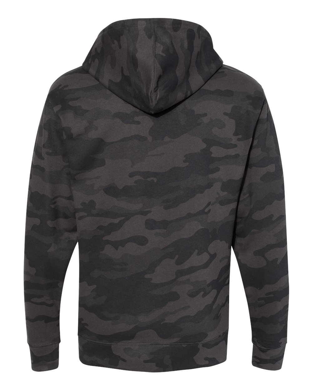 Independent Trading Co. Unisex Midweight Hooded Sweatshirt - SS4500 Black Camo
