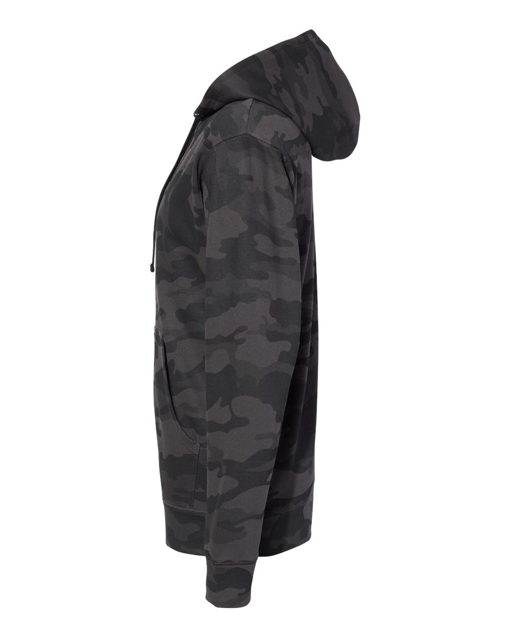 Independent Trading Co. Unisex Midweight Hooded Sweatshirt - SS4500 Black Camo