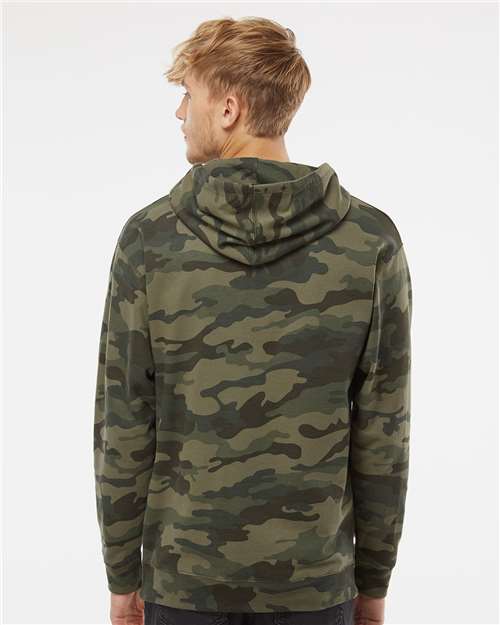 Independent Trading Co. Unisex Midweight Hooded Sweatshirt - SS4500 Forest Camo