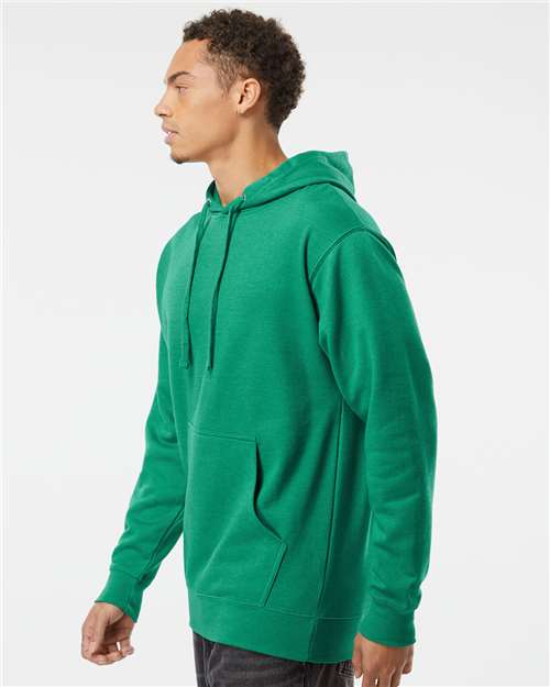 Independent Trading Co. Unisex Midweight Hooded Sweatshirt - SS4500 Kelly Green Heather