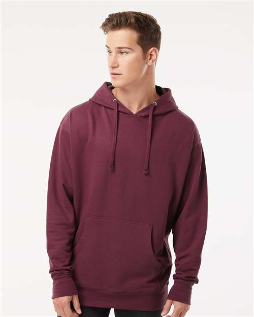 Independent Trading Co. Unisex Midweight Hooded Sweatshirt - SS4500 Maroon