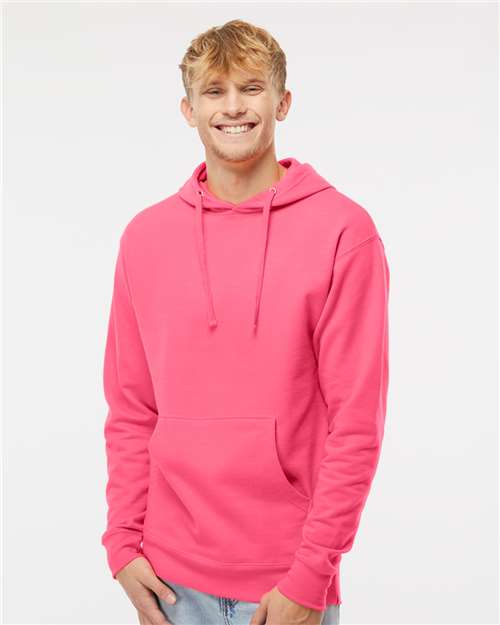 Independent Trading Co. Unisex Midweight Hooded Sweatshirt - SS4500 Neon Pink