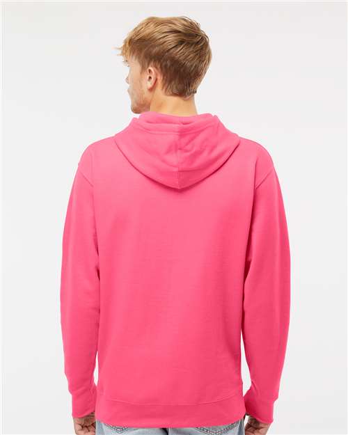 Independent Trading Co. Unisex Midweight Hooded Sweatshirt - SS4500 Neon Pink