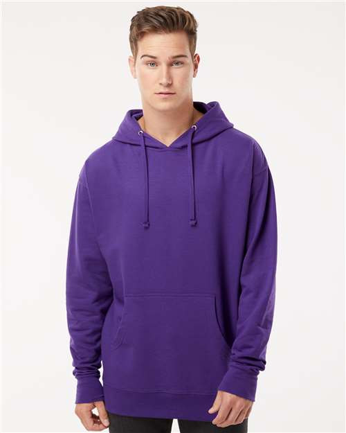Independent Trading Co. Unisex Midweight Hooded Sweatshirt - SS4500 Purple