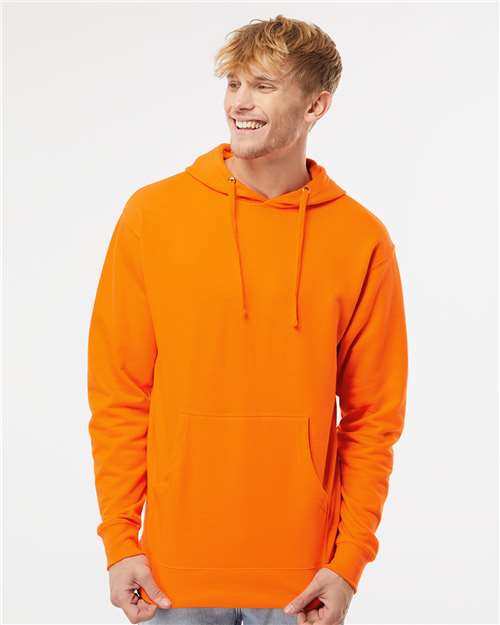 Independent Trading Co. Unisex Midweight Hooded Sweatshirt - SS4500 Safety Orange