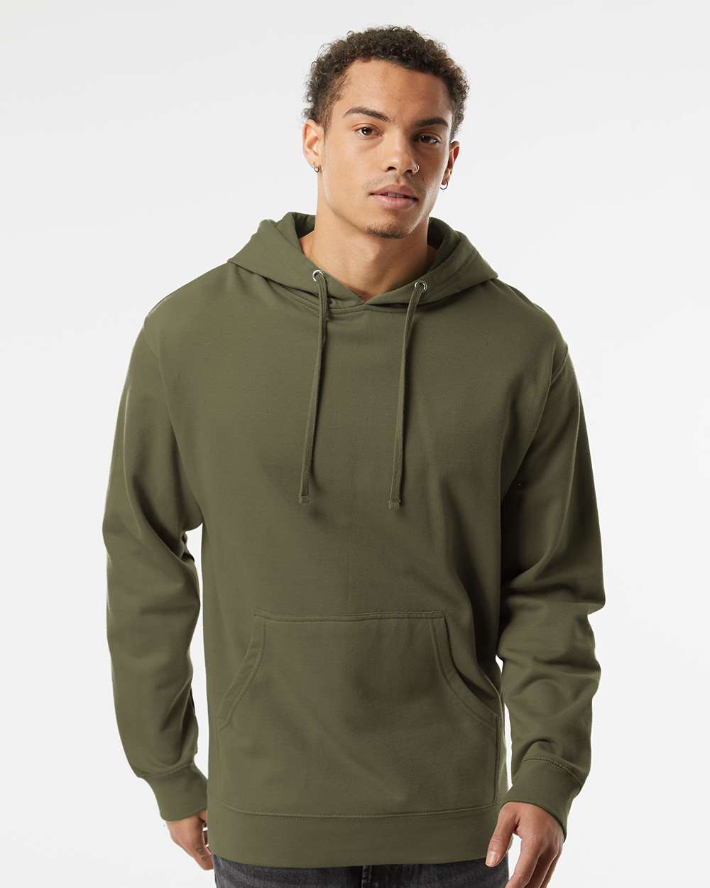 Independent Trading Co. Unisex Midweight Hooded Sweatshirt - SS4500 Army