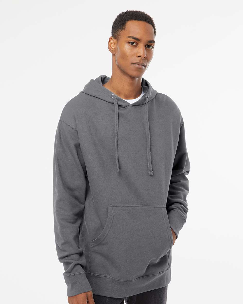 Independent Trading Co. Unisex Midweight Hooded Sweatshirt - SS4500 Charcoal