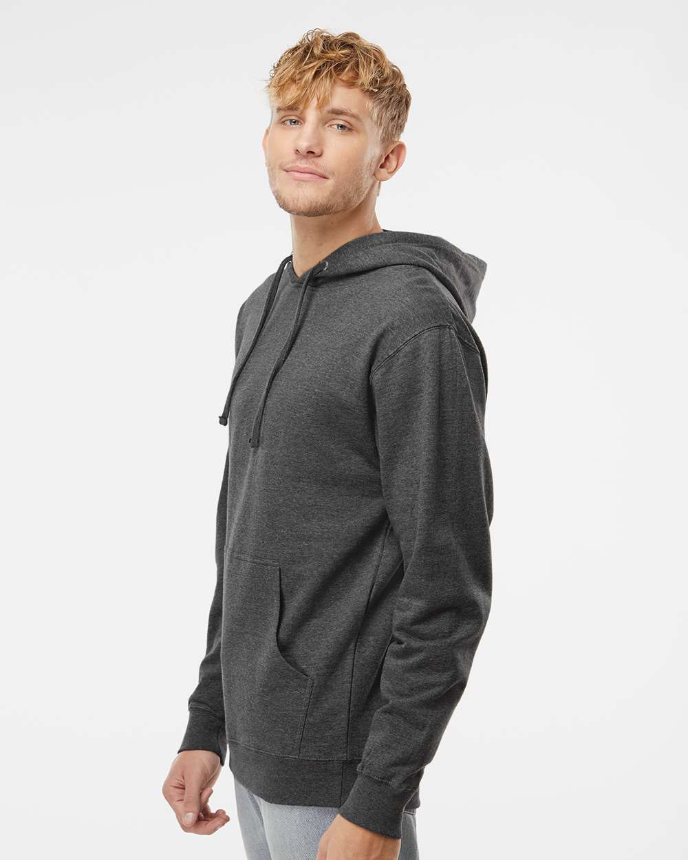 Independent Trading Co. Unisex Midweight Hooded Sweatshirt - SS4500 Charcoal Heather