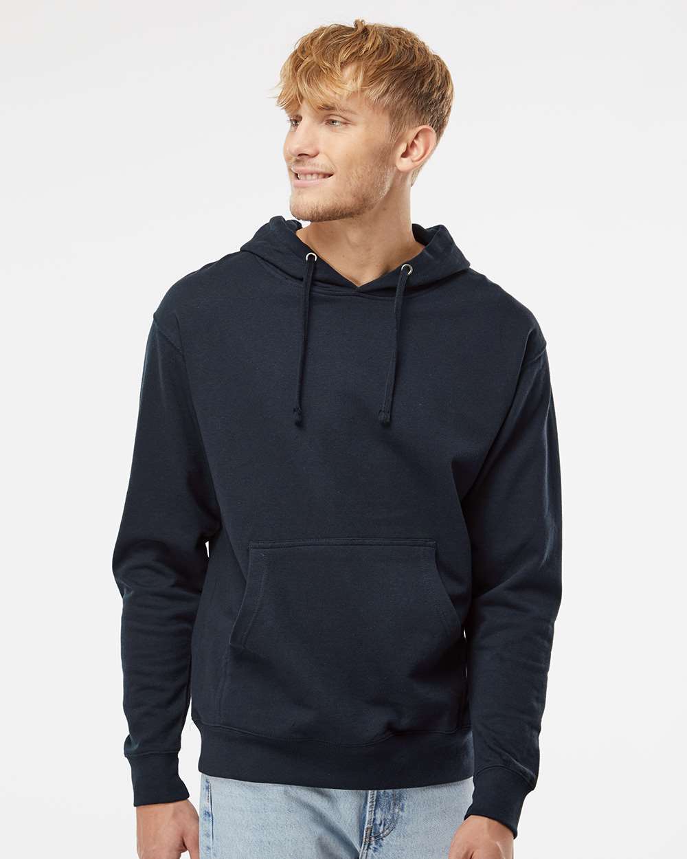 Independent Trading Co. Unisex Midweight Hooded Sweatshirt - SS4500 Classic Navy