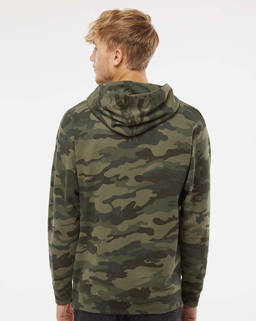 Independent Trading Co. Unisex Midweight Hooded Sweatshirt - SS4500 Forest Camo