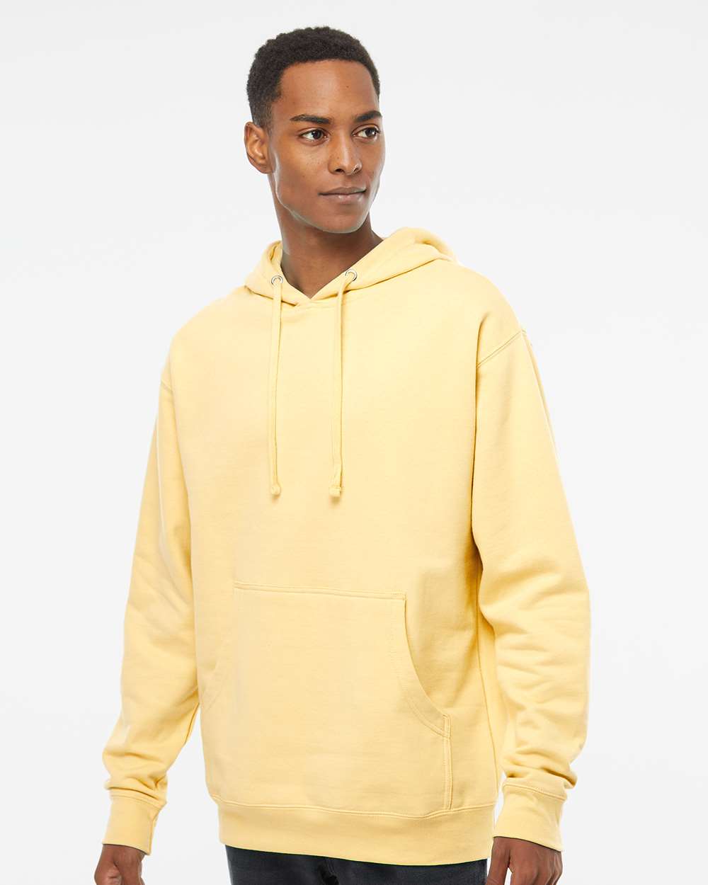 Independent Trading Co. Unisex Midweight Hooded Sweatshirt - SS4500 Light Yellow