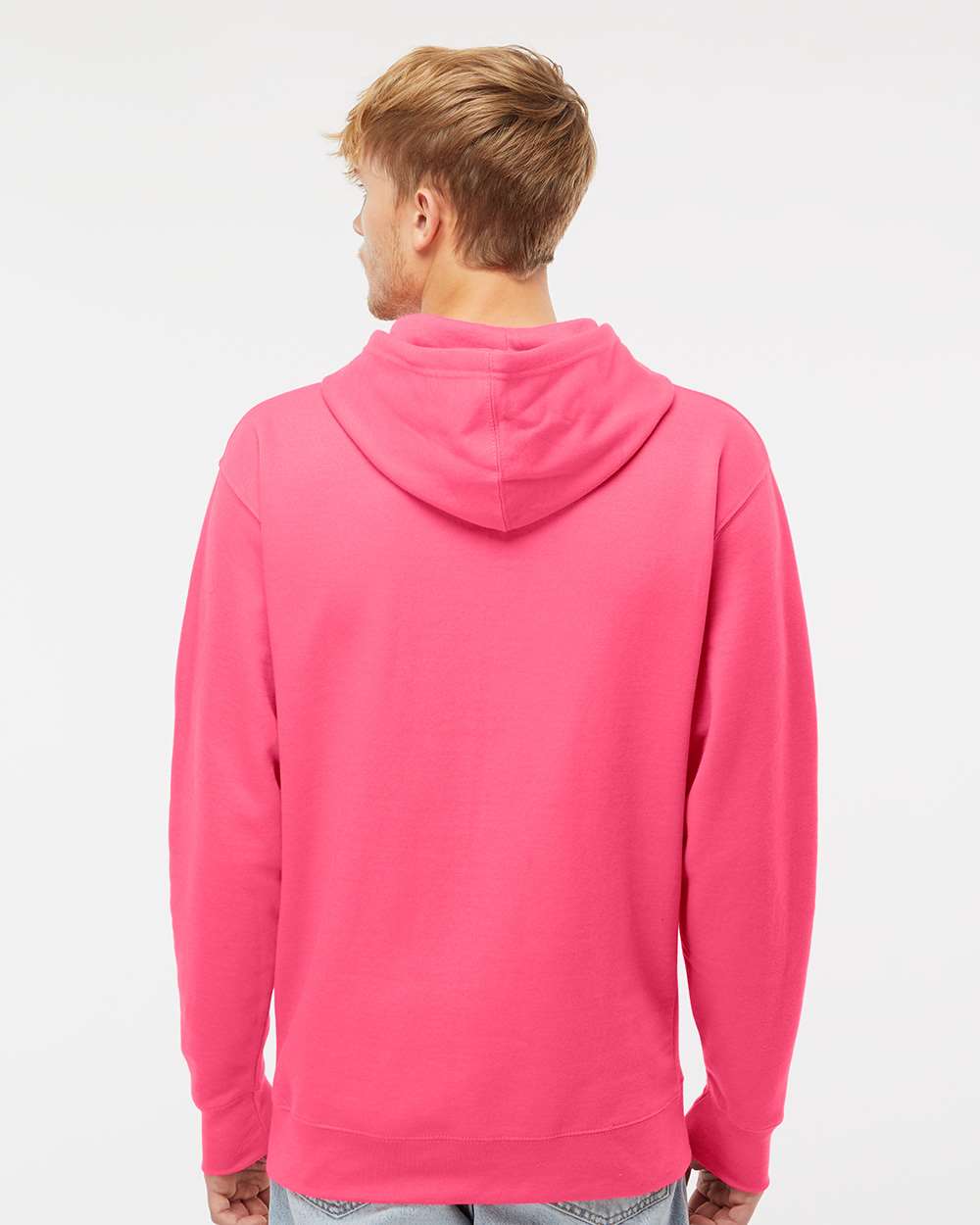 Independent Trading Co. Unisex Midweight Hooded Sweatshirt - SS4500 Neon Pink