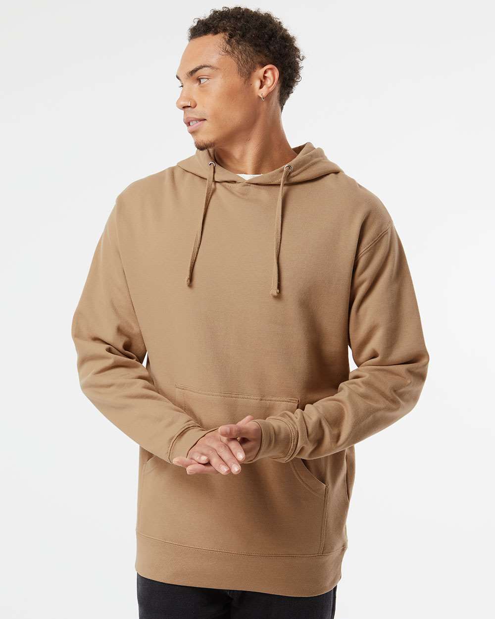 Independent Trading Co. Unisex Midweight Hooded Sweatshirt - SS4500 Sandstone