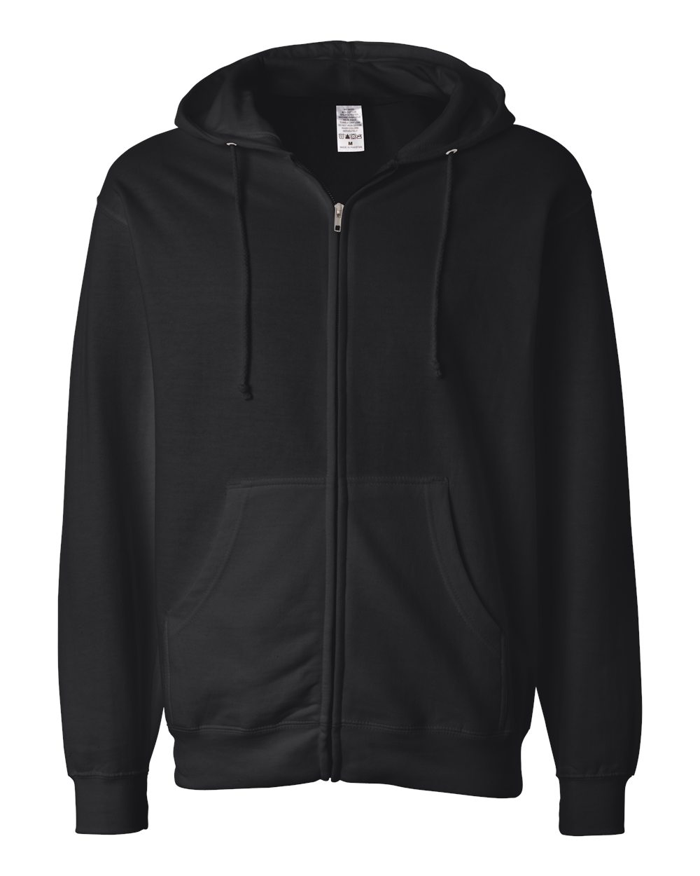 Independent Trading Co. Unisex Midweight Full-Zip Hooded Sweatshirt - SS4500Z Black