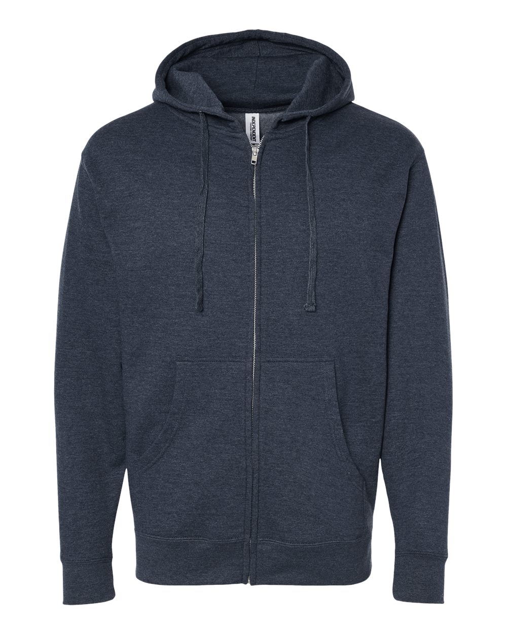 Independent Trading Co. Unisex Midweight Full-Zip Hooded Sweatshirt - SS4500Z Classic Navy Heather
