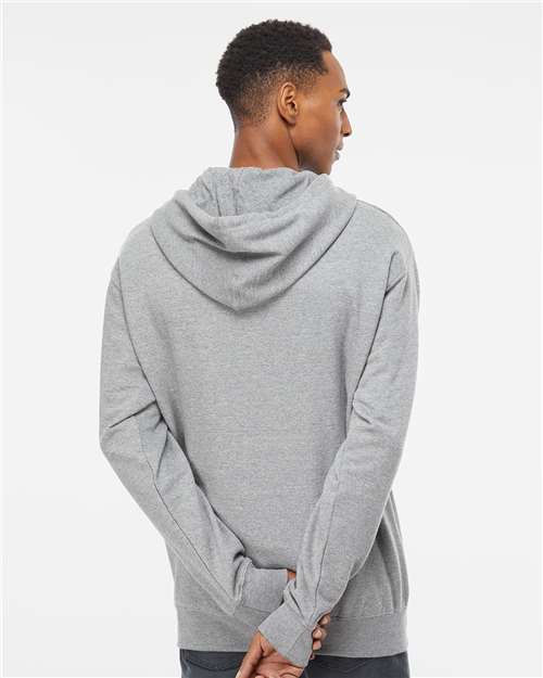 Independent Trading Co. Unisex Midweight Full-Zip Hooded Sweatshirt - SS4500Z Grey Heather