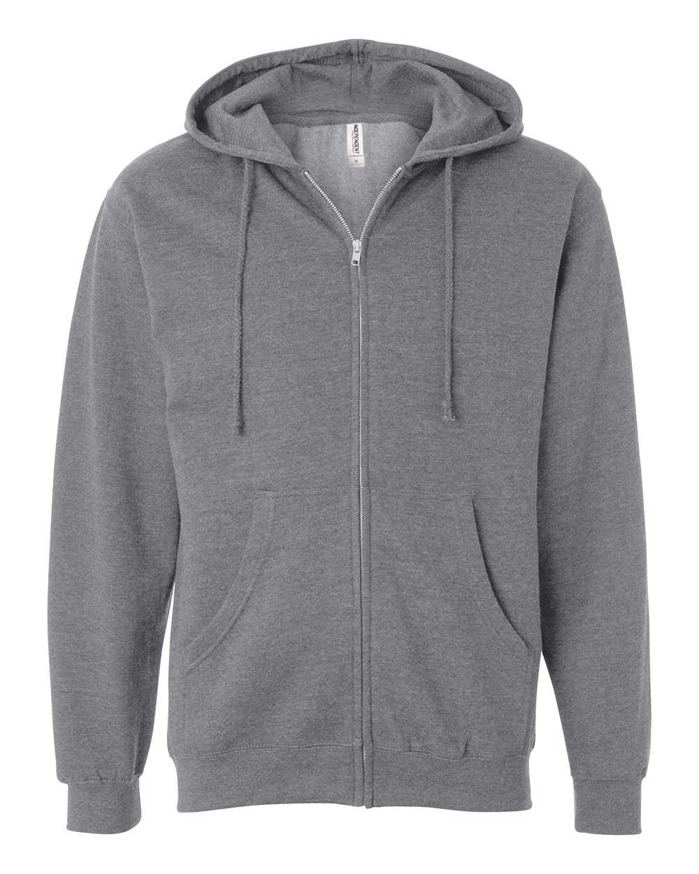Independent Trading Co. Unisex Midweight Full-Zip Hooded Sweatshirt - SS4500Z Gunmetal Heather