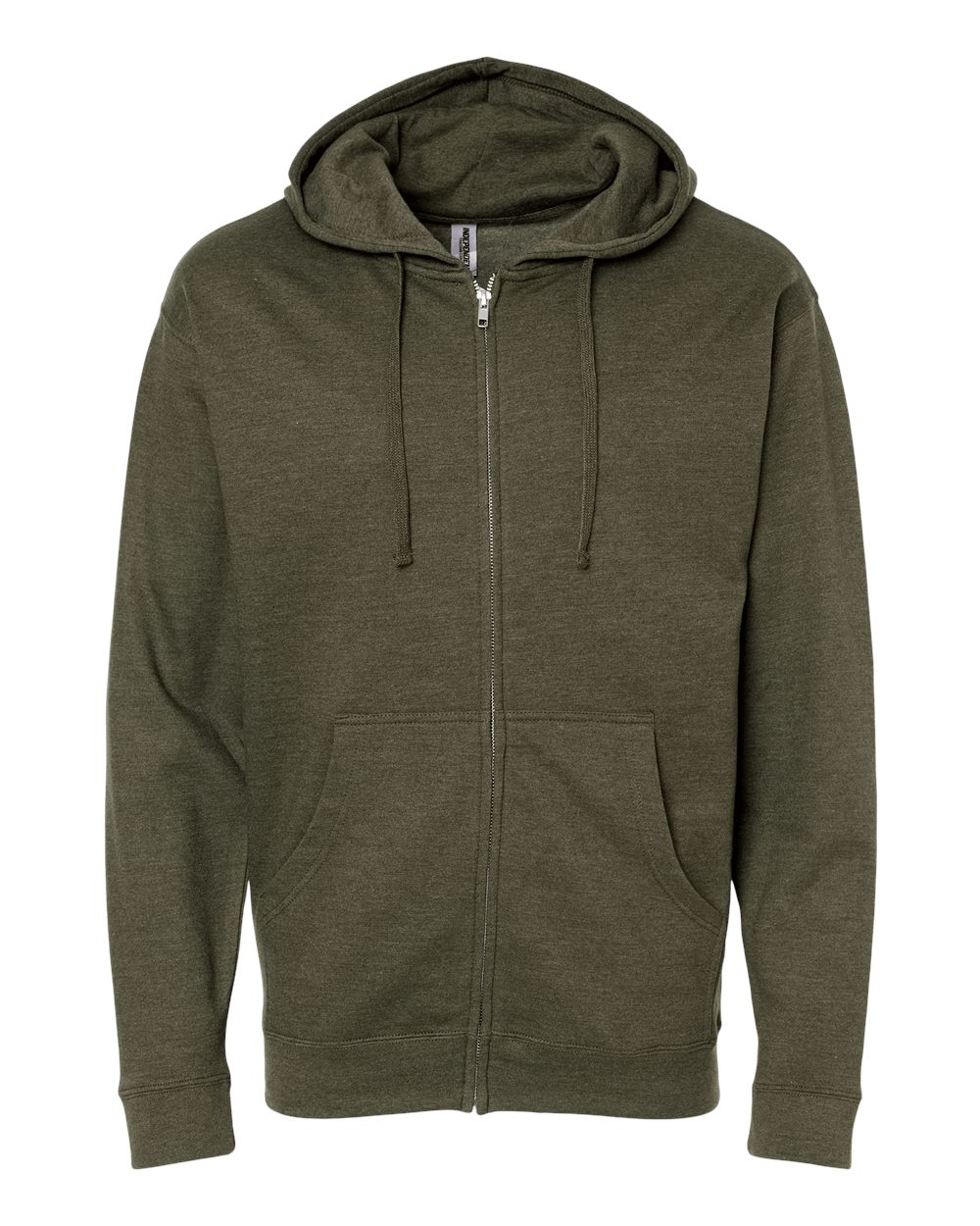 Independent Trading Co. Unisex Midweight Full-Zip Hooded Sweatshirt - SS4500Z Army Heather