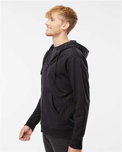 Independent Trading Co. Unisex Midweight Full-Zip Hooded Sweatshirt - SS4500Z Black