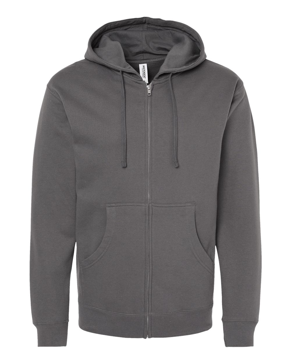 Independent Trading Co. Unisex Midweight Full-Zip Hooded Sweatshirt - SS4500Z Charcoal