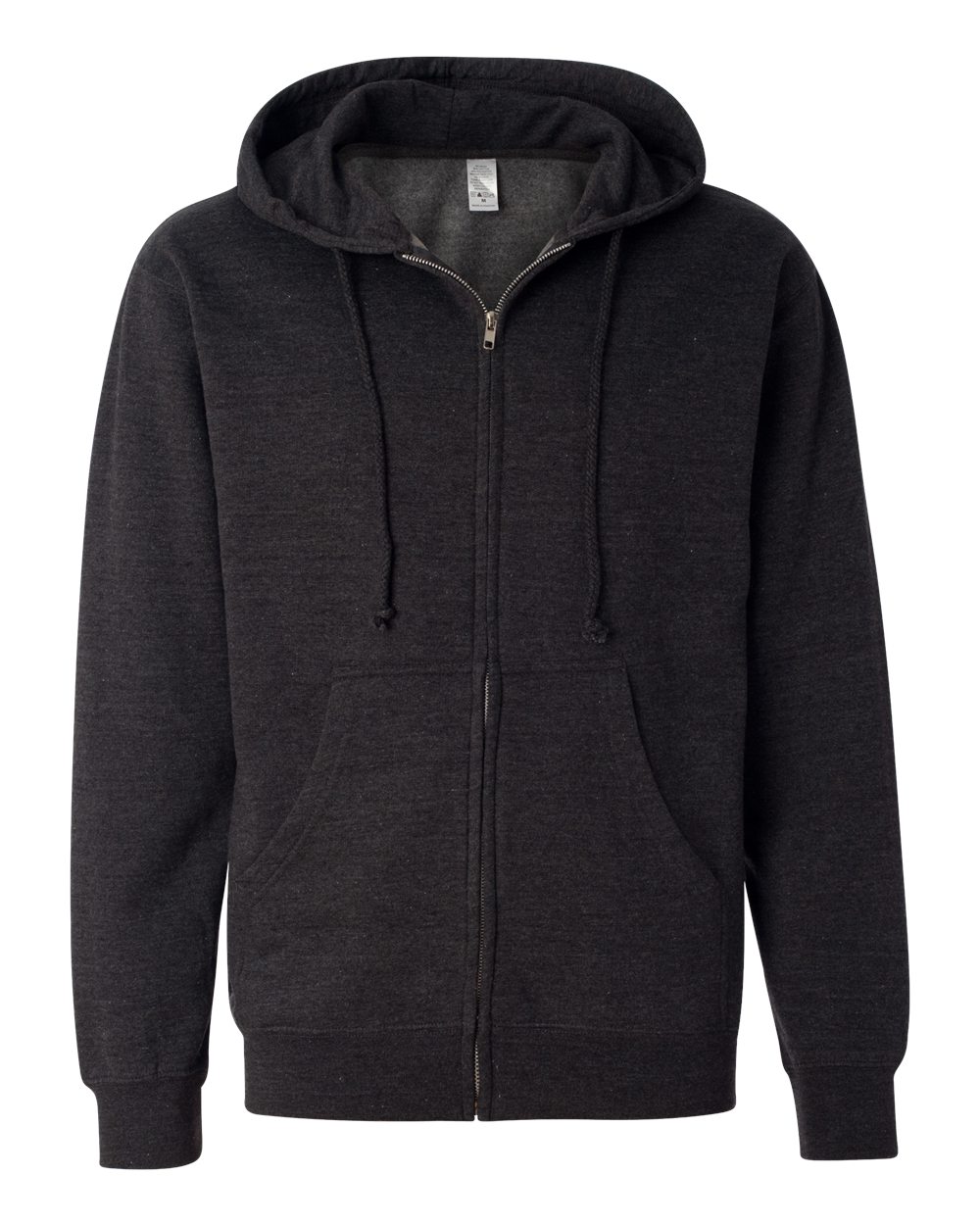 Independent Trading Co. Unisex Midweight Full-Zip Hooded Sweatshirt - SS4500Z Charcoal Heather
