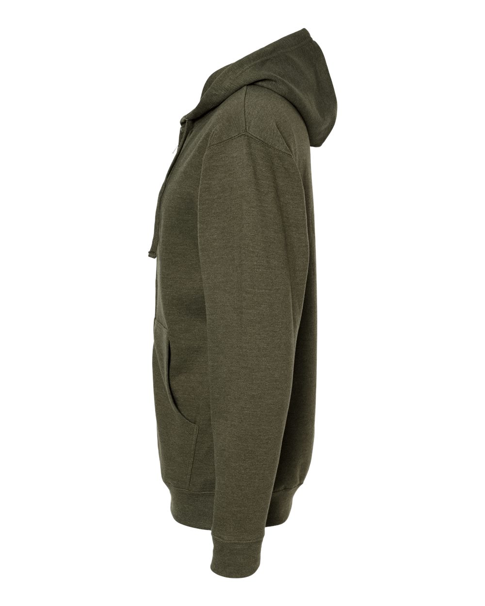 Independent Trading Co. Unisex Midweight Full-Zip Hooded Sweatshirt - SS4500Z Army Heather