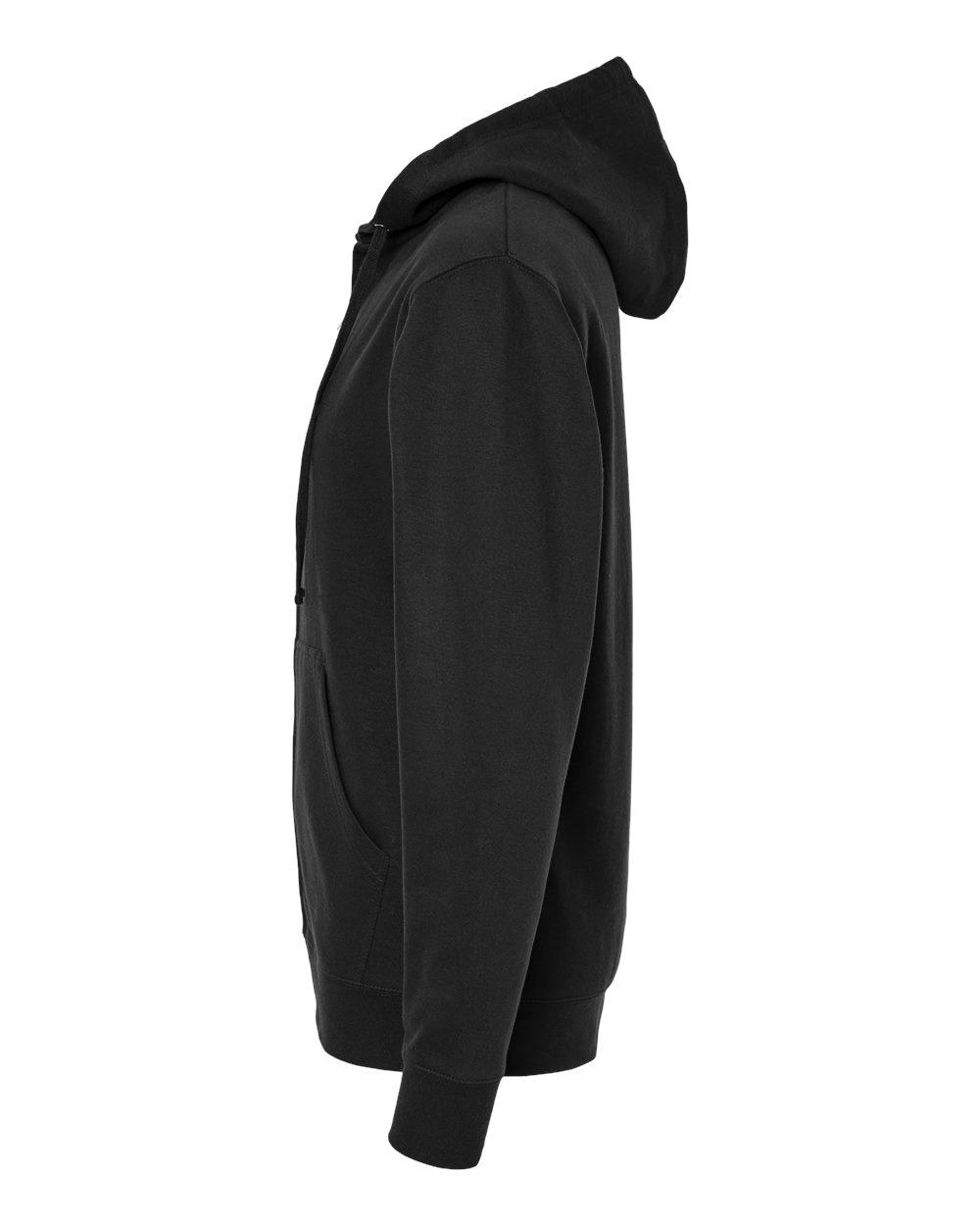 Independent Trading Co. Unisex Midweight Full-Zip Hooded Sweatshirt - SS4500Z Black