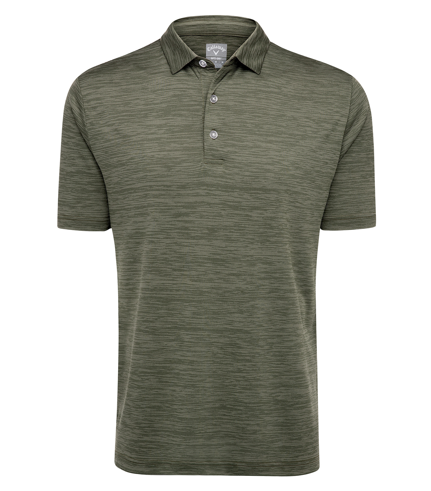CALLAWAY CALLAWAY POLO TEXTURÉ À RAYURES BRISÉES - CGM737 Hedge Green