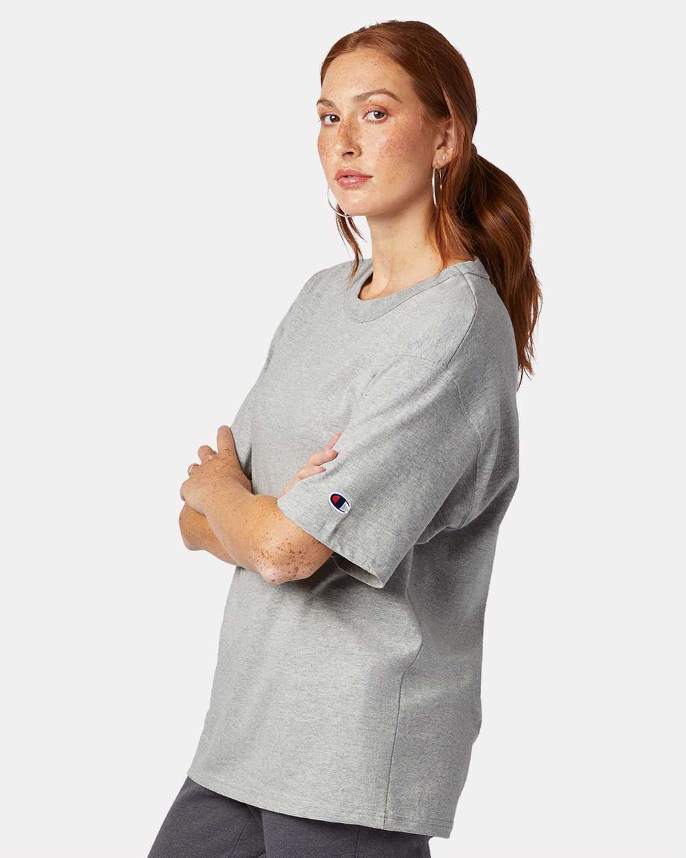 Champion Unisex Heritage Jersey T-Shirt - T105 Oxford Grey