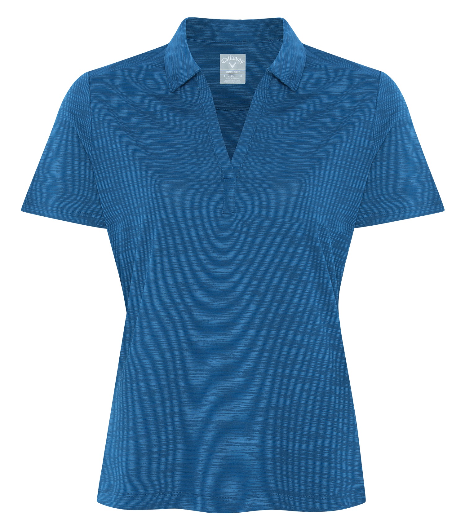 CALLAWAY CALLAWAY POLO TEXTURÉ À RAYURES BRISÉES POUR FEMMES - CGW751 Blueberry Pancake
