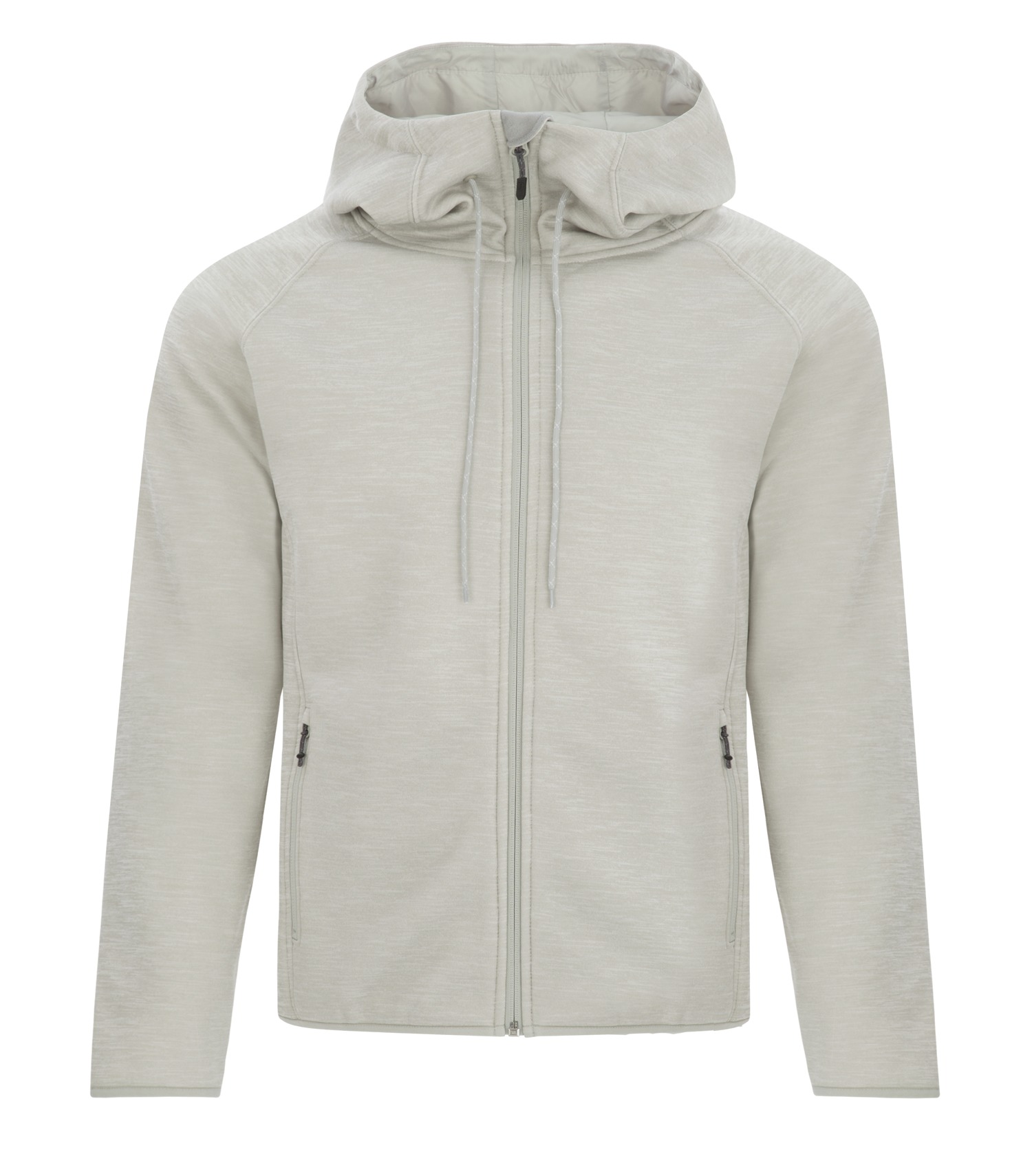 DryFrameᴹᴰ DRYFRAMEᴹᴰ MANTEAU À CAPUCHON À GLISSIÈRE EN MOLLETON HYDRORÉSISTANT DRY TECH - DF7655 Glacier Heather