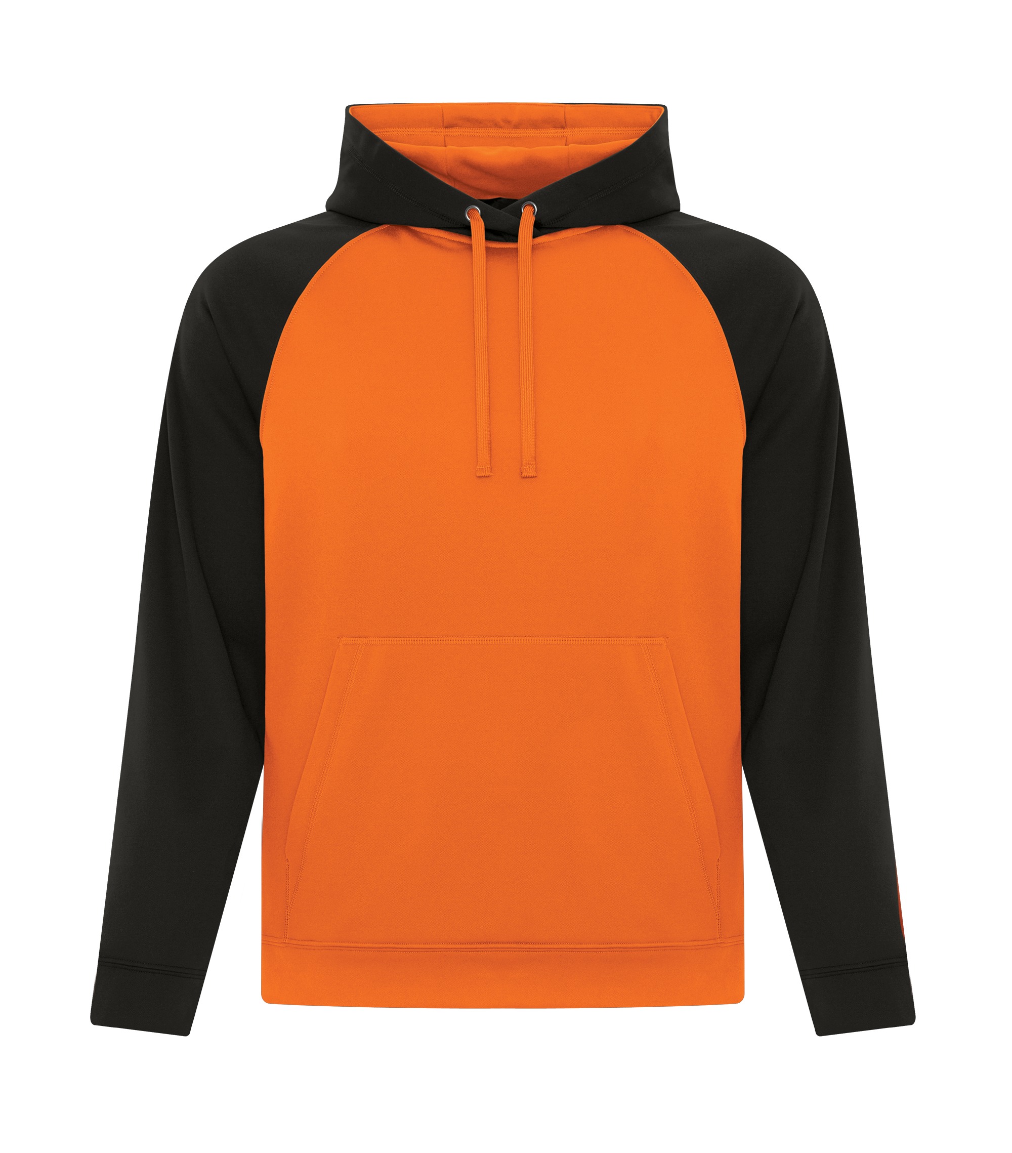 ATCᴹᶜ ATC™ GAME DAY™  FLEECE TWO TONE HOODED SWEATSHIRT. F2037 Deep Orange-Black