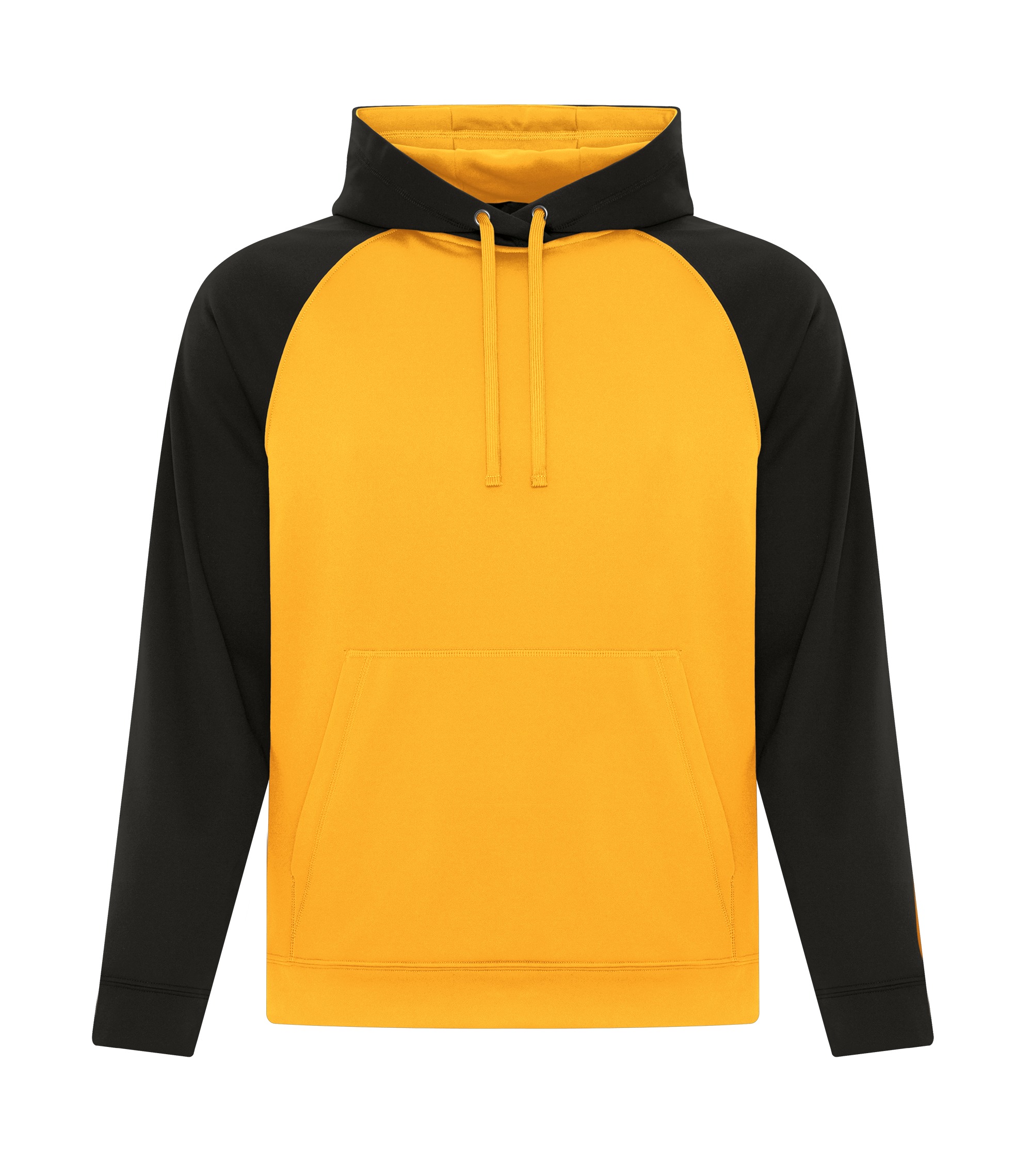 ATCᴹᶜ ATC™ GAME DAY™  FLEECE TWO TONE HOODED SWEATSHIRT. F2037 Gold-Black