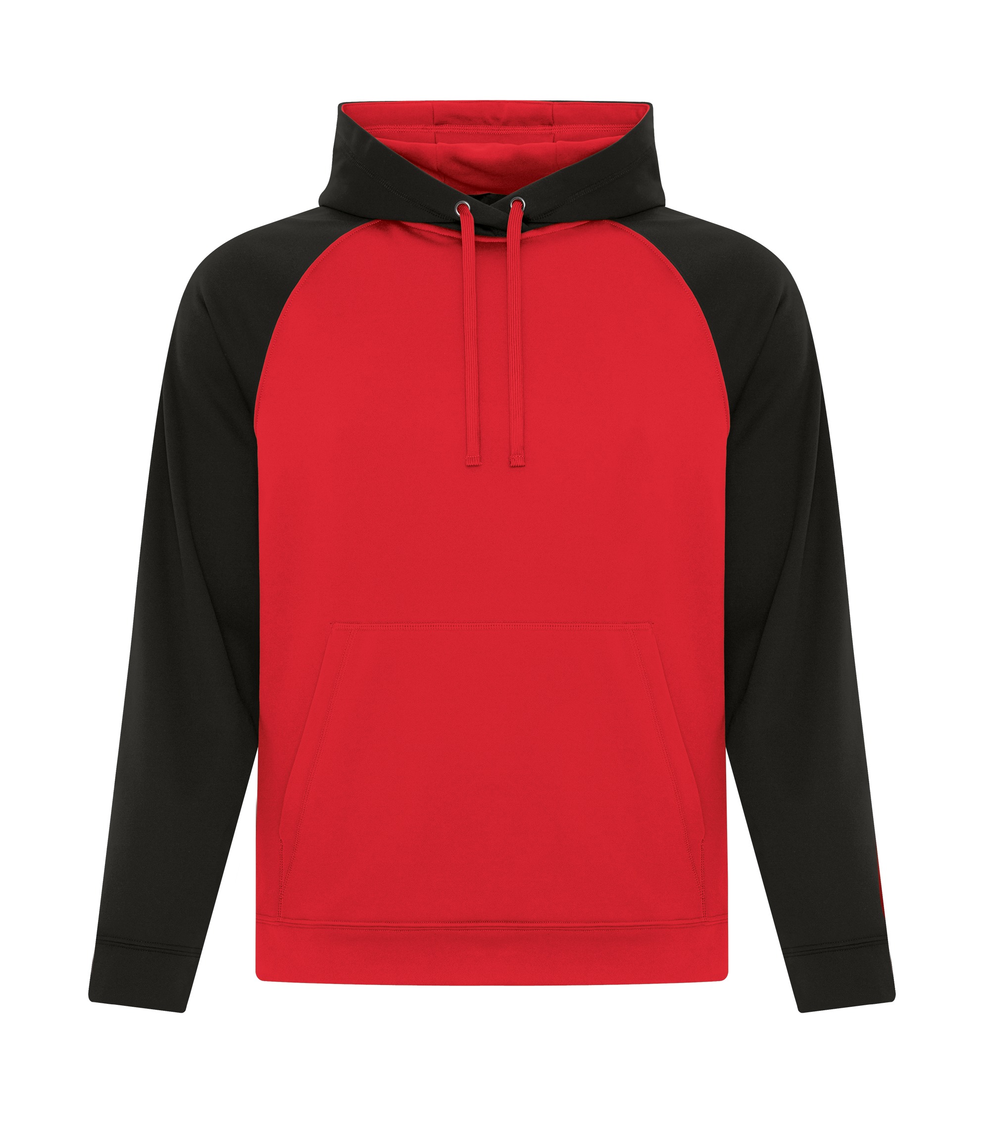 ATCᴹᶜ ATC™ GAME DAY™  FLEECE TWO TONE HOODED SWEATSHIRT. F2037 True Red-Black