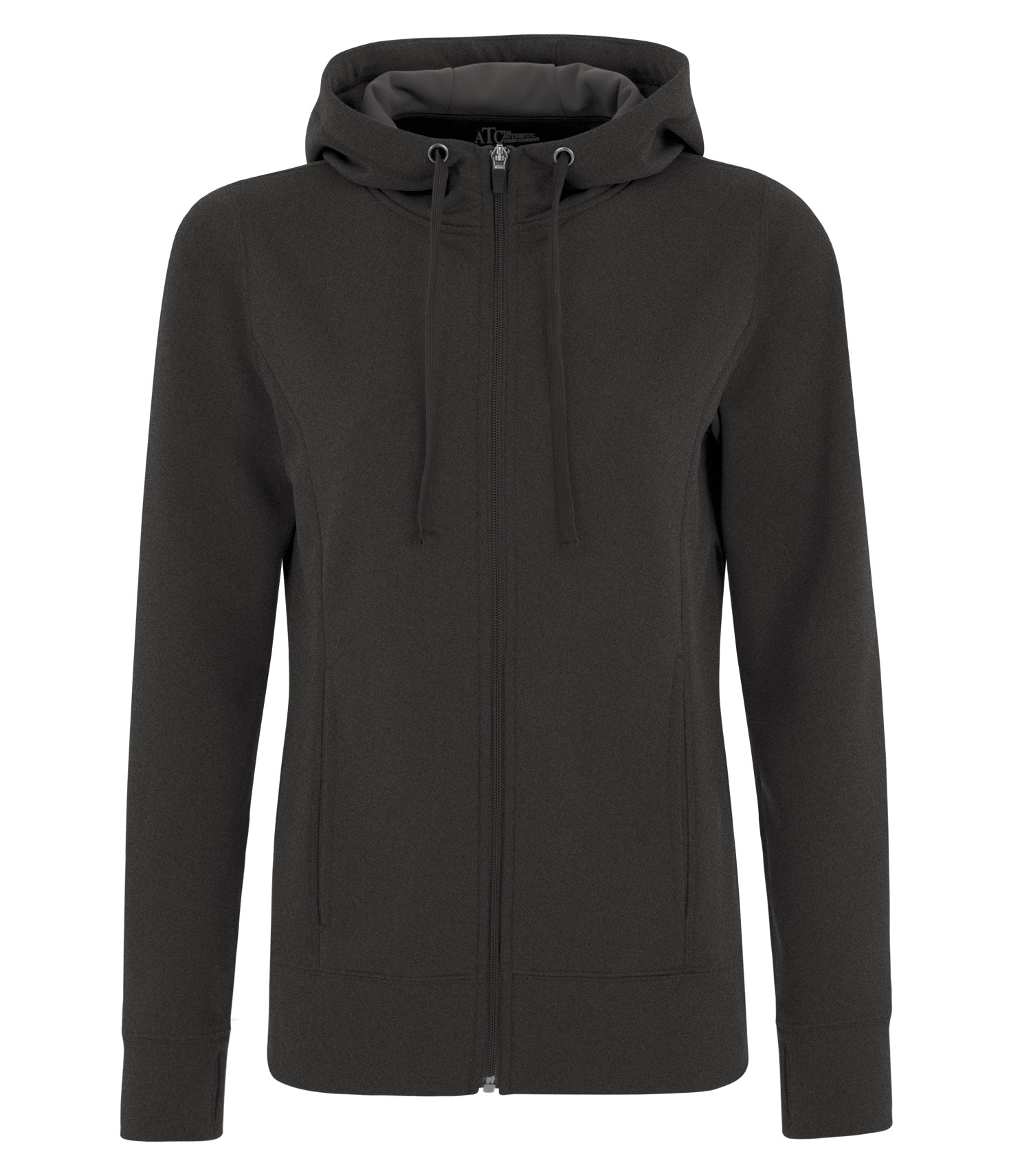 ATCᴹᶜ  ATC™ GAME DAY™ FLEECE FULL ZIP HOODED LADIES' SWEATSHIRT. L2004 Charcoal Heather