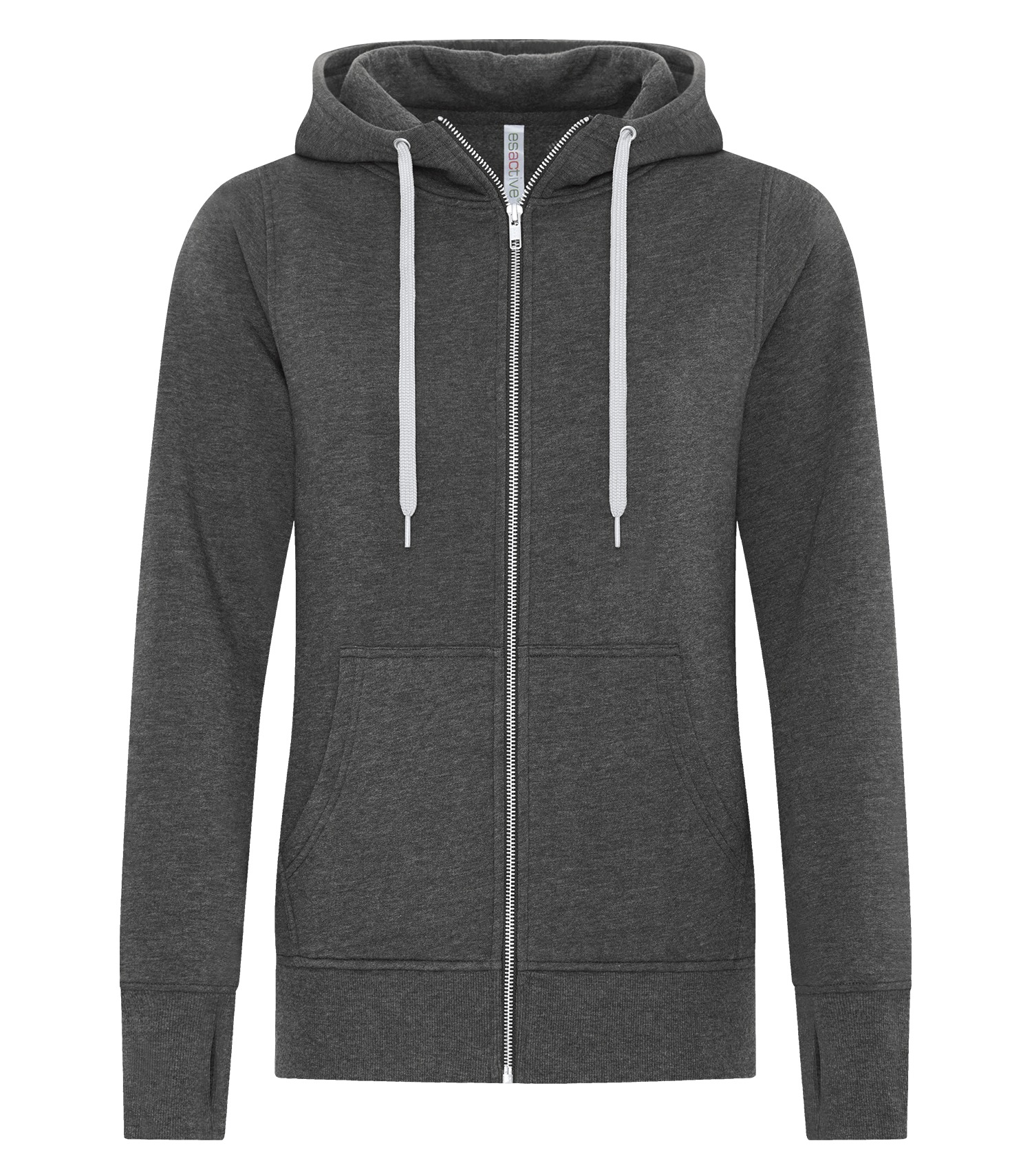ATCᴹᶜ ESACTIVEᴹᴰ ATC™ ESACTIVE® CORE FULL ZIP HOODED LADIES’ SWEATSHIRT. L2018 Charcoal Heather*