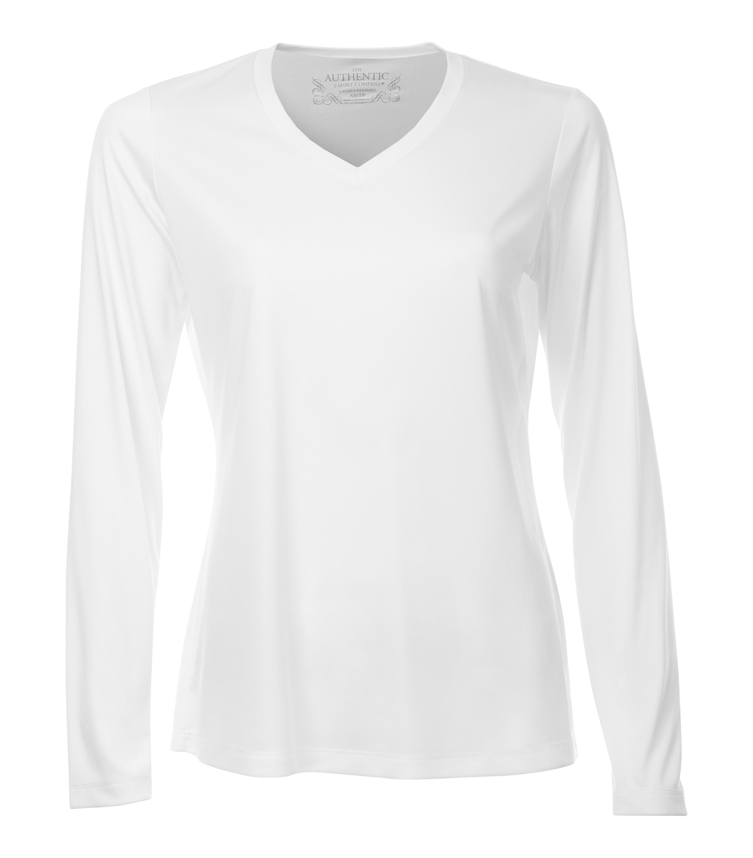ATCᴹᶜ ATC™ PRO TEAM LONG SLEEVE V-NECK LADIES' TEE. L3520LS White
