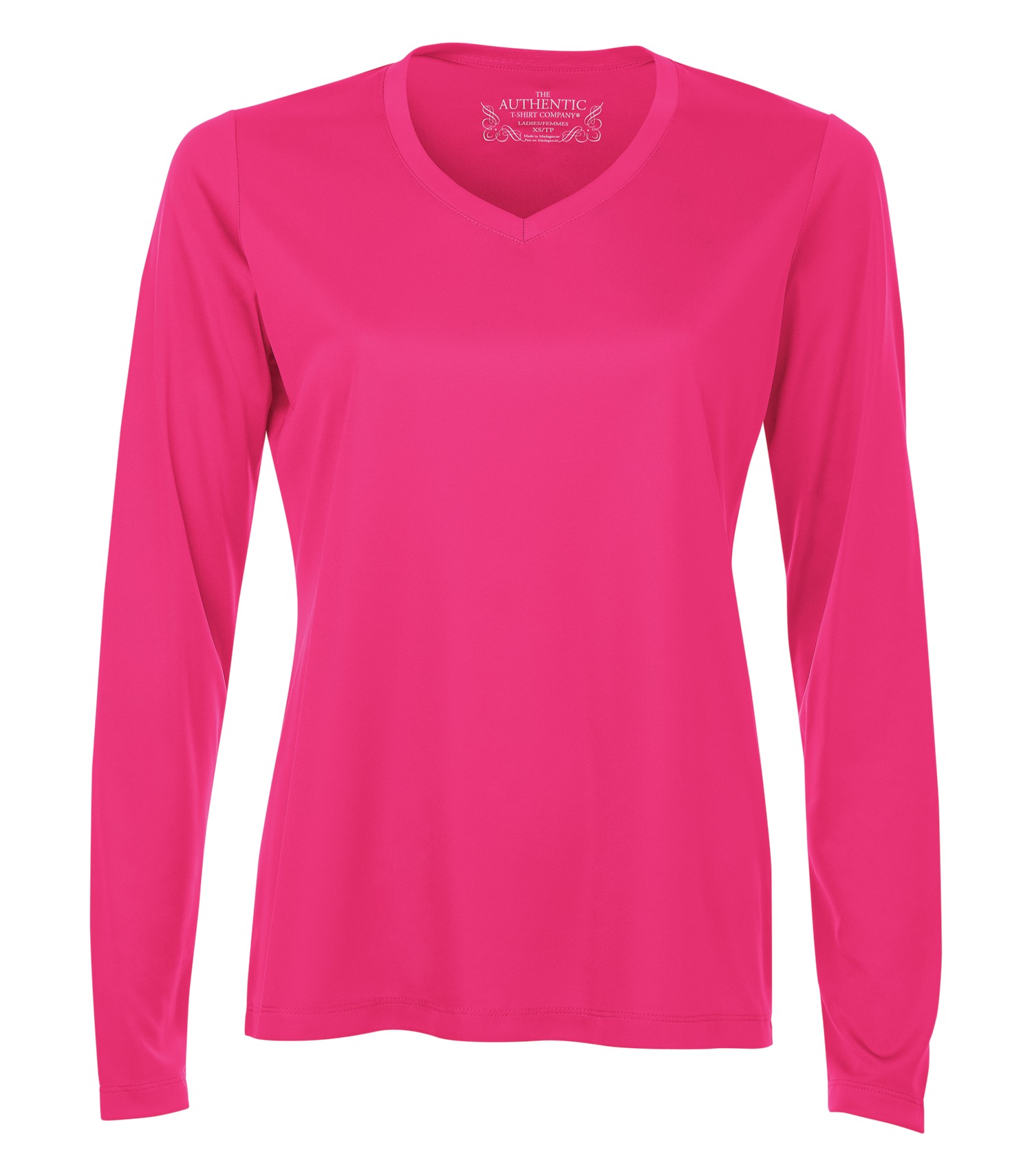ATCᴹᶜ ATC™ PRO TEAM LONG SLEEVE V-NECK LADIES' TEE. L3520LS Wild Raspberry