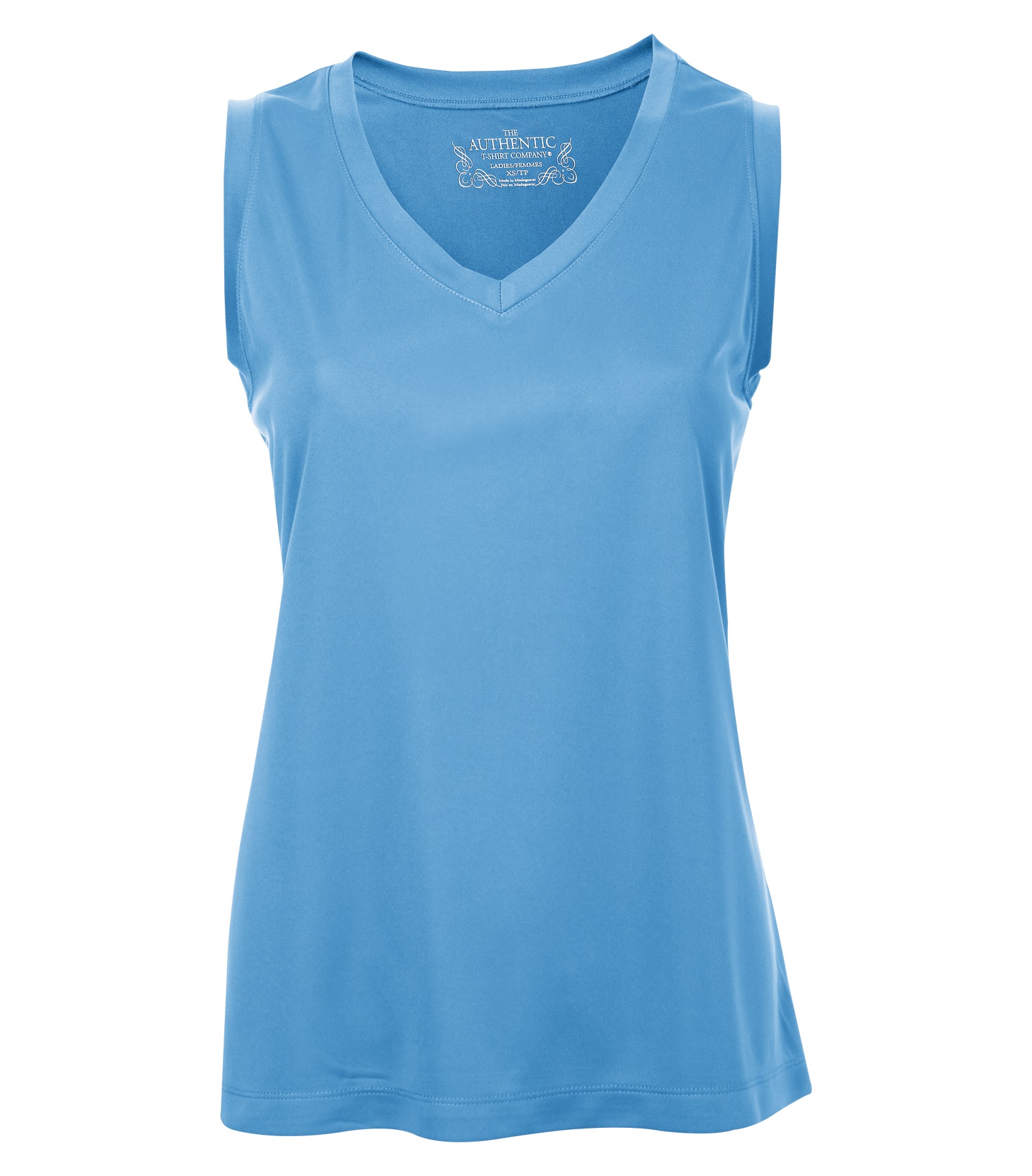 ATCᴹᶜ ATC™ PRO TEAM SLEEVELESS V-NECK LADIES' TEE. L3527 Carolina Blue