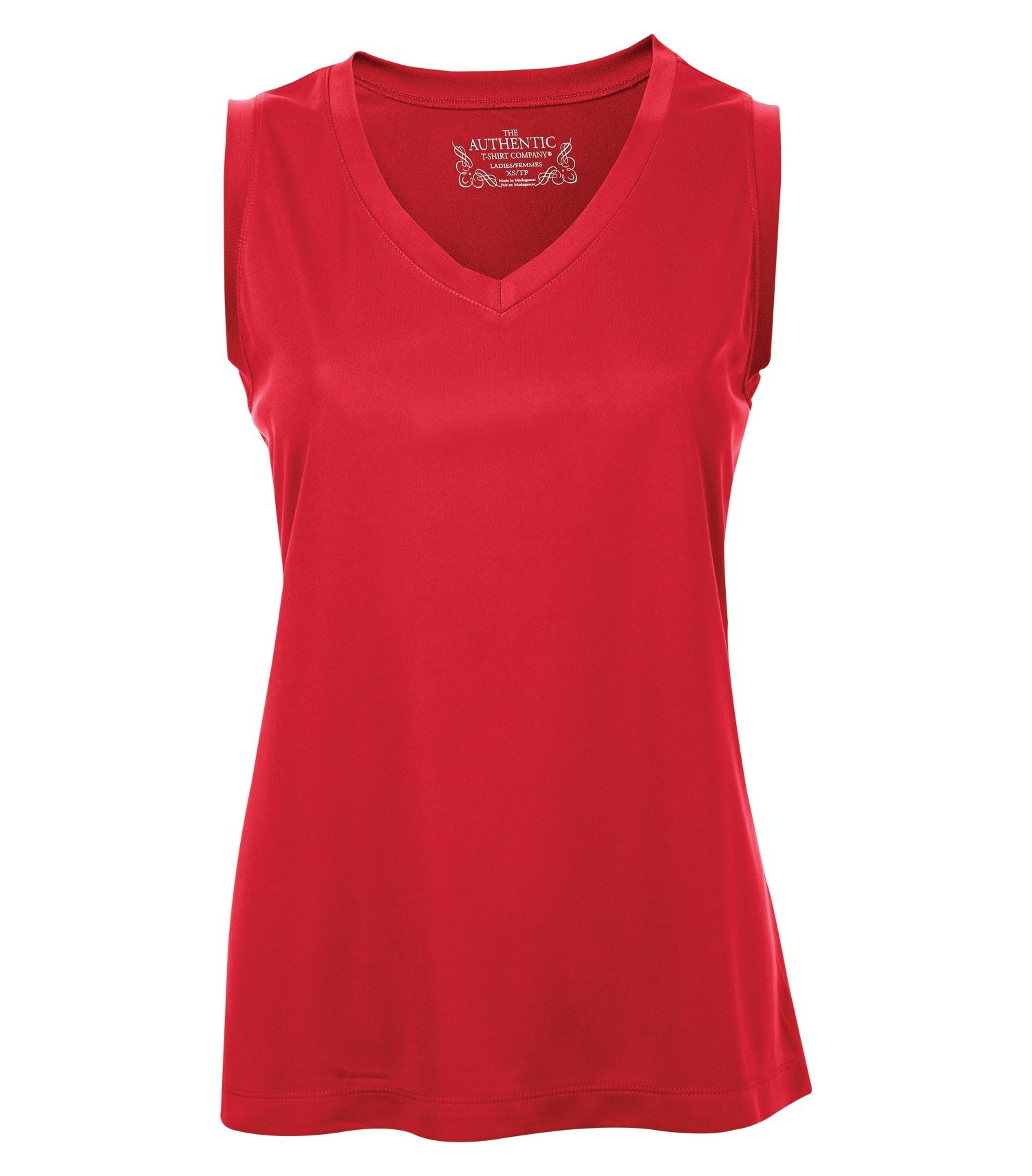 ATCᴹᶜ ATC™ PRO TEAM SLEEVELESS V-NECK LADIES' TEE. L3527 True Red