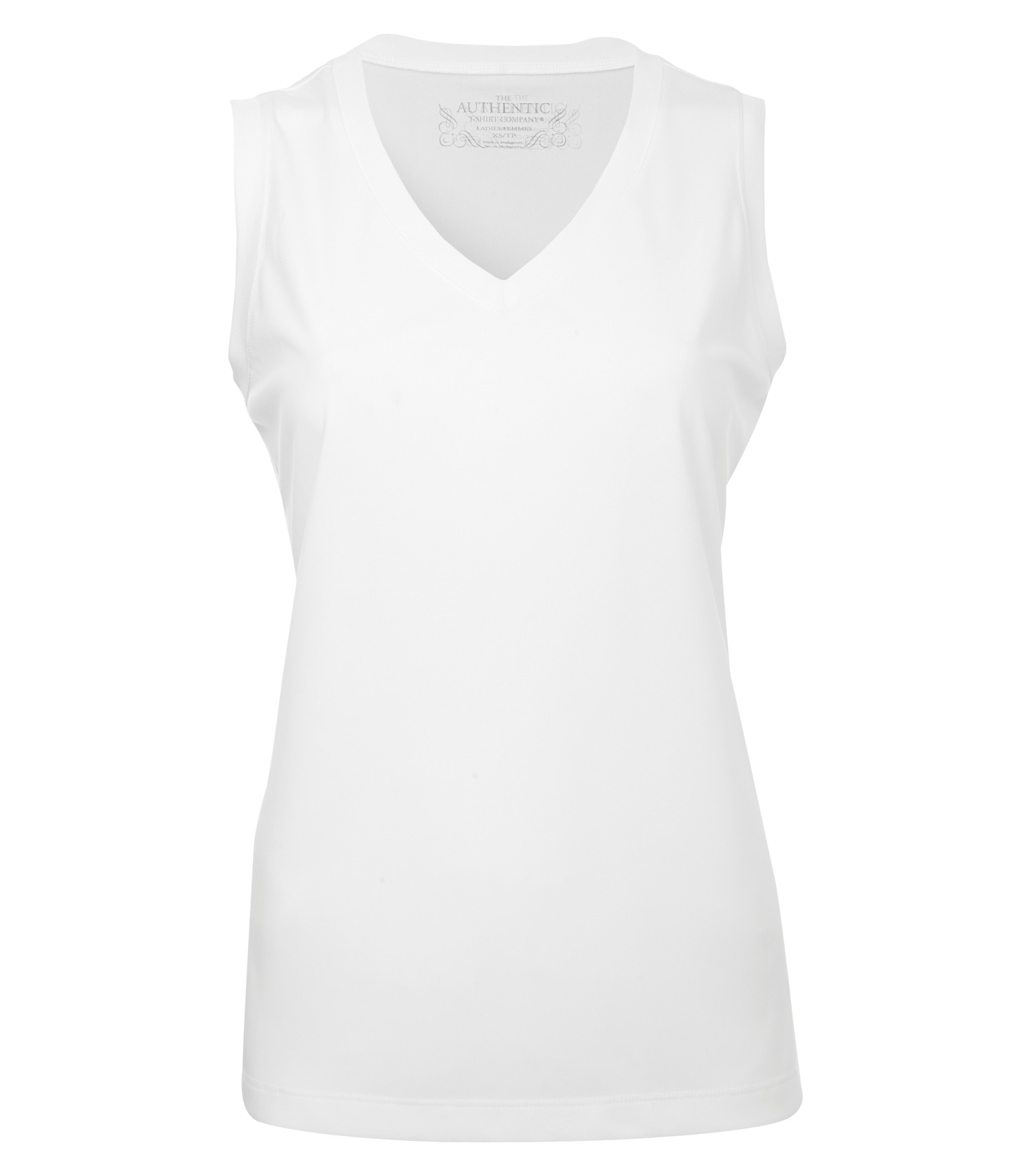 ATCᴹᶜ ATC™ PRO TEAM SLEEVELESS V-NECK LADIES' TEE. L3527 White