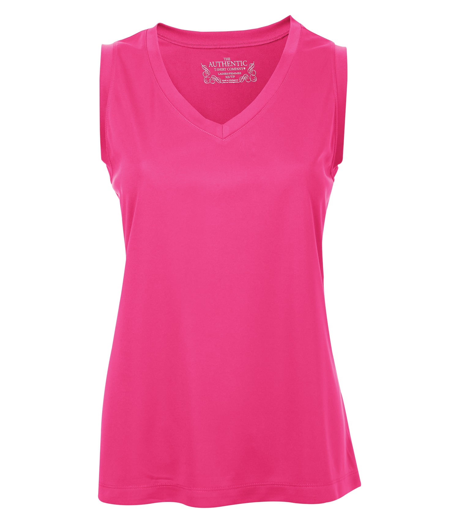 ATCᴹᶜ ATC™ PRO TEAM SLEEVELESS V-NECK LADIES' TEE. L3527 Wild Raspberry