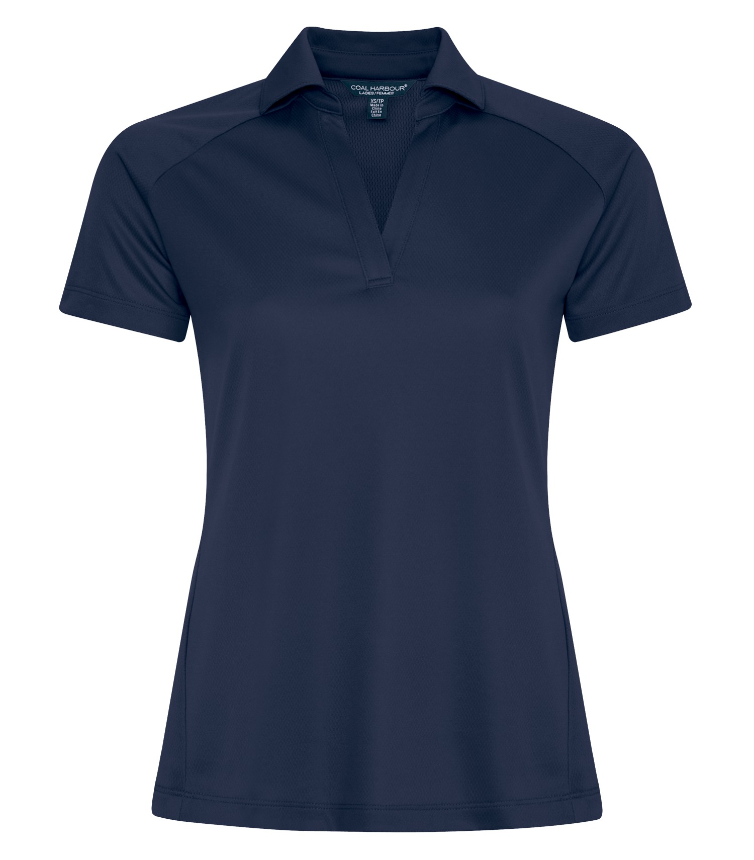 Coal Harbourᴹᴰ COAL HARBOURᴹᴰ POLO À MAILLES RÉSISTANT AUX ACCROCS TECH POUR FEMMES - L3561 Navy